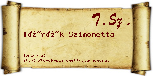 Török Szimonetta névjegykártya